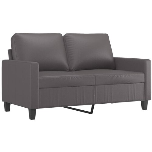  4-dijelni set sofa s jastucima sivi od umjetne kože Slike