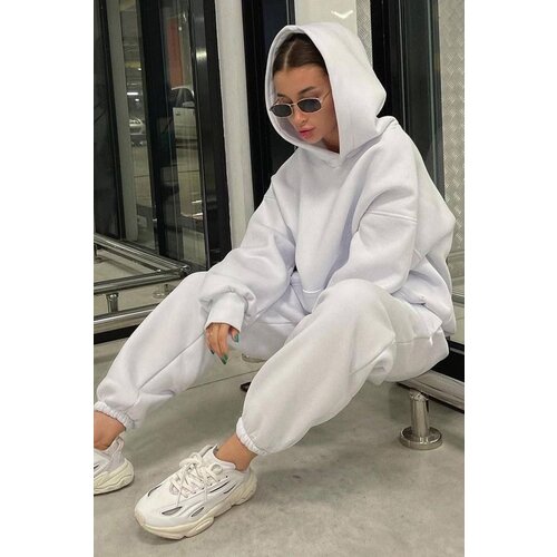 Madmext Two-Piece Set - Ecru - Oversize Cene
