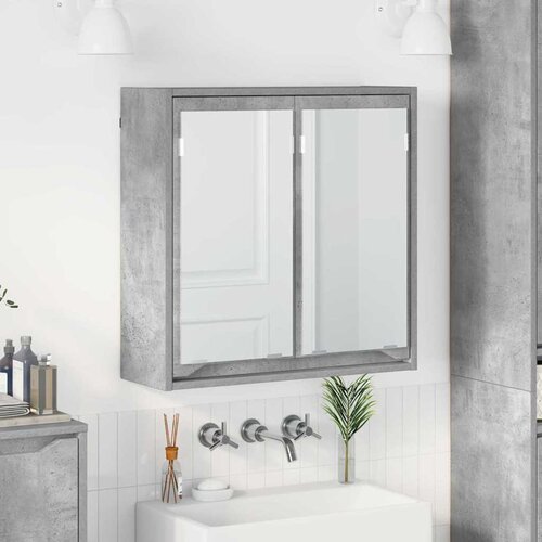 vidaXL Kopalni&scaron;ka ogledalna omara Betonsko siva 60 x 20 x 60 cm Cene
