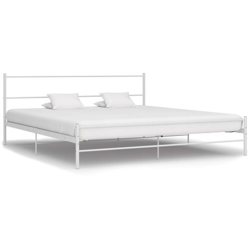 Furnova Posteljni okvir bel kovinski 160x200 cm, (21931600) Slike