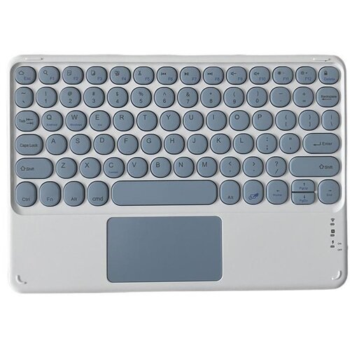 INF Bluetooth tipkovnica z okroglimi tipkami in sledilno plo&amp;scaron;čico - Združljiva z iPad, tablicami Blue, (5000129714) Slike