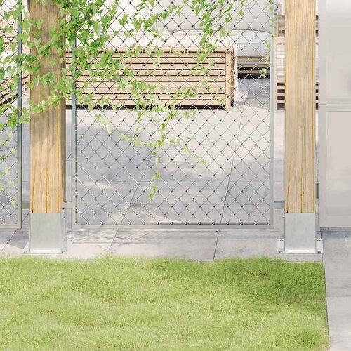 vidaXL Postolja za stupove kvadratna 4 kom 121x121 mm pocinčani čelik Cijene