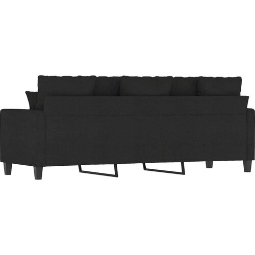  Trosjed od tkanine Crna 180 cm Slike