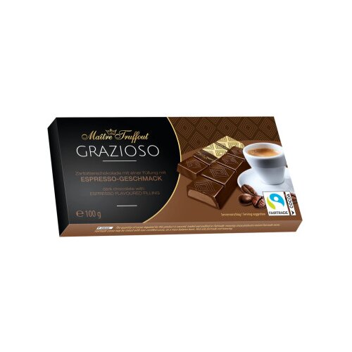 MAITRE TRUFFOUT Čokolada tamna sa okusom kafe 8x12,5g Cijene