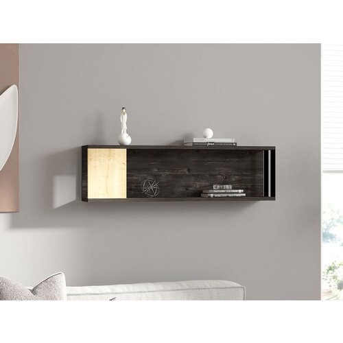Hanah home meedo - anthracite atlantic pineanthracite wall shelf Cene