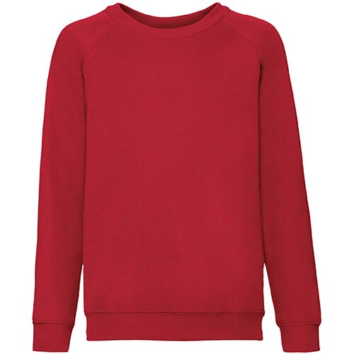 Fruit Of The Loom Czerwona bluza dziecięca Raglan Sweat Cijene