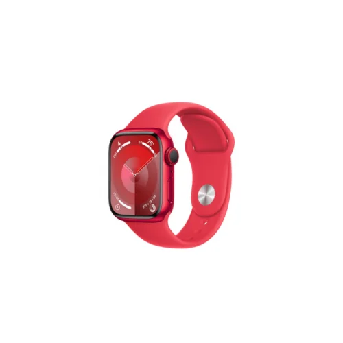 Apple Watch S9 GPS 41mm RED Alu Case w RED Sport Band – S/M