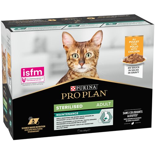 Pro Plan Cat Sterilised piletina 10 x 85 g Slike