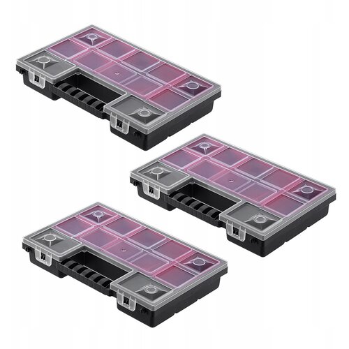 KADAX Organizator za delavnico, komplet 3 garažnih &scaron;katel s 6 predali, (5000355567) Cene