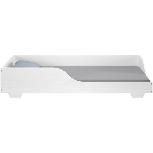 MID.YOU nizka postelja 90 cm x 200 cm , les, leseni material bela Slike