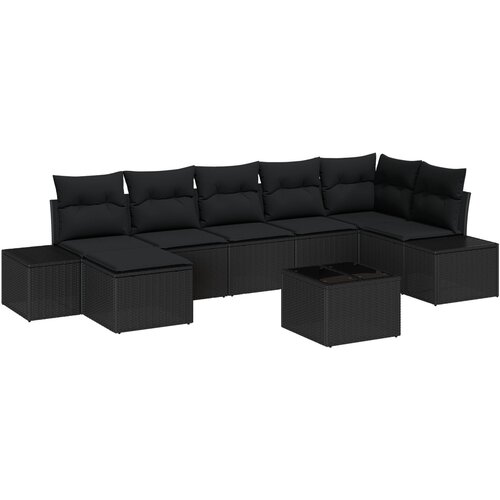 vidaXL set od 8 komada vrtni kauč s jastučićima bež poli rattan Cene