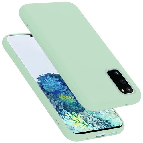 Cadorabo Ohi&amp;scaron;je, združljiv s Samsungom v tekoči svetlo zeleni barvi - za&amp;scaron;čitni pokrov iz fleksibilnega silikona TPU, (20587055) Slike