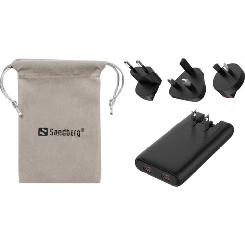 Sandberg 441-77 4in1 TravelCharger 65W Black Slike