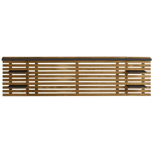 Marckeric Crno/u prirodnoj boji uzglavlje od masivnog bora 240x62 cm Nidra – Cijene