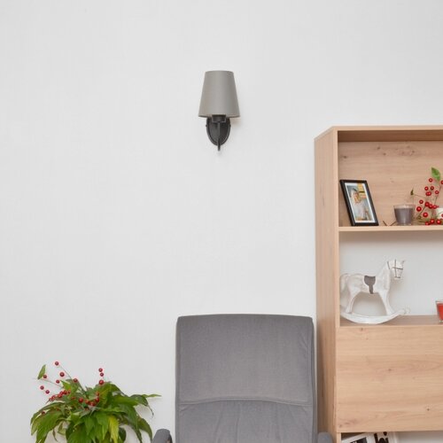  Zidna lampa MALBO 1xE27/15W/230V siva/crna Slike