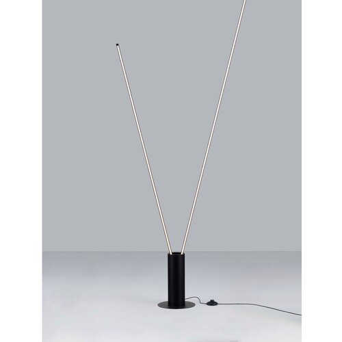 Nova Luce Mat crna metalna LED stojeća svjetiljka sa savitljivom konstrukcijom (visina 181 cm) Kimolia &amp;ndash; Slike