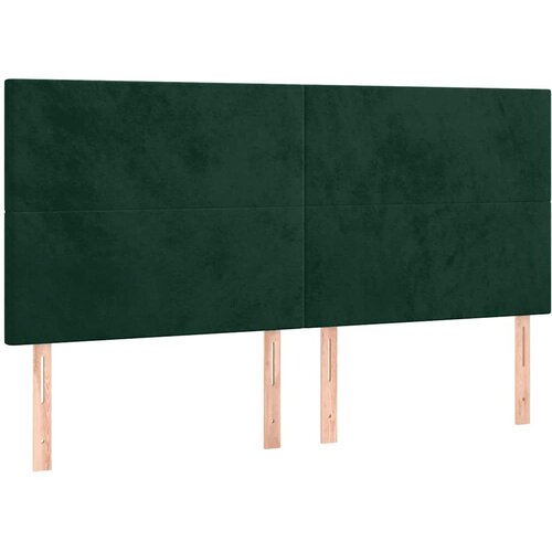  Okvir za krevet s uzglavljem tamnozeleni 180x200 cm bar&amp;scaron;unasti Slike