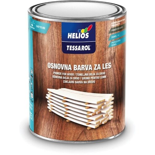 Helios osnovna barva tessarol za les 2,5 l, bela Slike