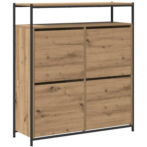 vidaXL Omara za čevlje artisan hrast 100 x 34 x 112 cm Konstruiran les, (5000044822) Cene
