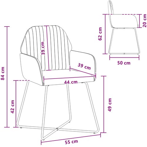  Trpezarijske stolice 2 pcs Bar&amp;scaron;un Vinska crvena 55 x 50 x 84 cm Slike