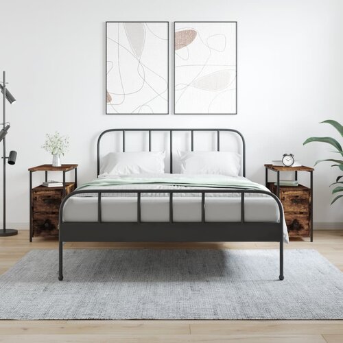 vidaXL Noćni ormarići 2 kom boja hrasta 30x60x60 cm konstruirano drvo Cijene