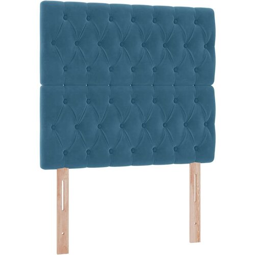  Krevet s prostorom za pohranu s LED-om Tamno plava 100 x 200 cm Slike