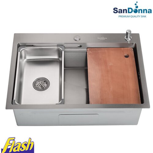 Sandonna hrom inox sudopera (set) -  - HD7050R Cene