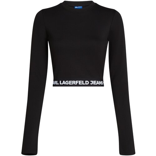 Karl Lagerfeld jeans Majica crna / bijela Cijene