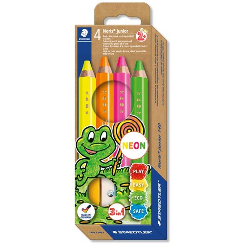 Staedtler barvice noris jumbo neon 4/1 krt &amp;scaron;kt Slike
