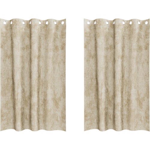 VidaXL bar&amp;scaron;unaste zavjese 2 komada s očima krem 175x140 cm Slike