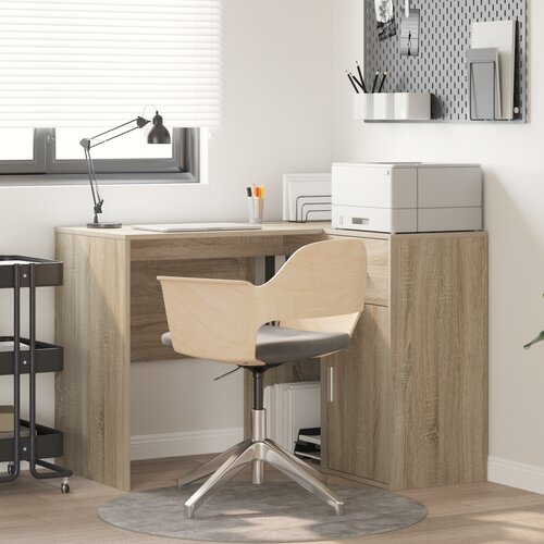 vidaXL Kutni stol Sonoma hrast 102x88x75 cm Konstruirano drvo Cijene