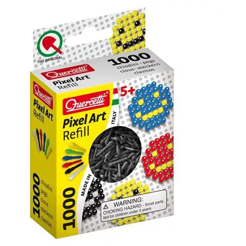 Quercetti Pixel Art crni čavlići 4mm 1000kom Cijene