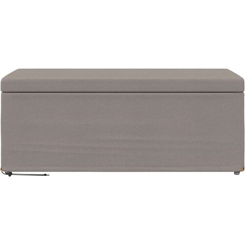  Stolica Sivo-smeđa 101 x 41 x 40 cm Tkanina i konstruirano drvo - Sivo-smeđa 100 cm tkanina Slike