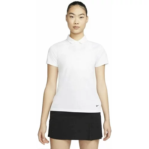 Nike Dri-Fit Victory Womens Golf Polo White/Black XS