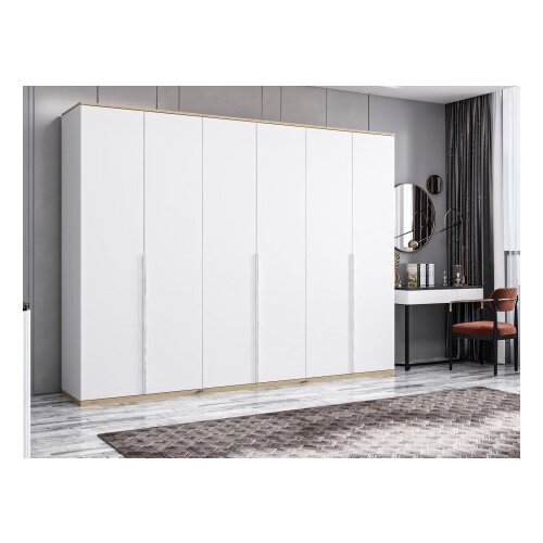 Hanah home Ormar Kale Line-4807, 270x206x52 cm, Bijela Slike