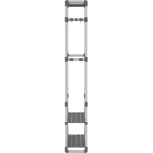 vidaXL Stalak za odjeću s 3 razine srebrni 59x29x192 cm aluminijski Cijene