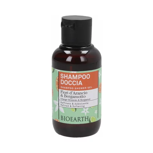 Bioearth Family 2in1 šampon i gel za tuširanje - Cvijet naranče i bergamot - 100 ml