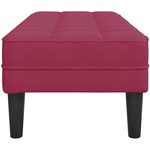  Klupa s jastukom Vinska crvena 113 x 57 x 39 cm Bar&amp;scaron;un Slike