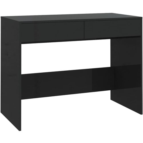 Maison Chic Pisalna miza - pisarniška miza - Računalniška miza črna 101x50x76,5 cm iverna plošča, (21785088) Cene