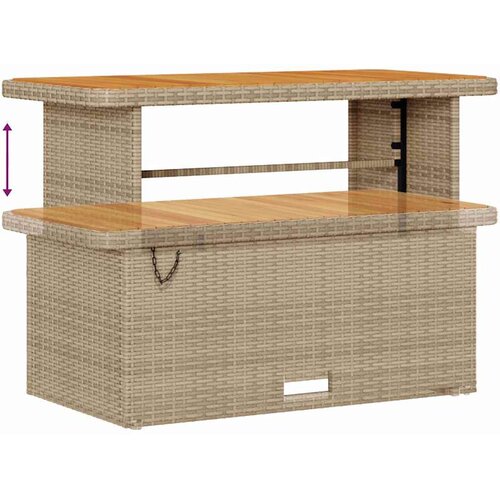  Sjedeća garnitura za vrt 9 kom. 8-Broj sjedala Bež i krema 110 x 55 x 71 cm Slike