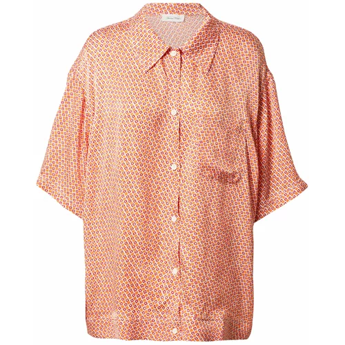 American Vintage Bluza narančasta / crvena / bijela