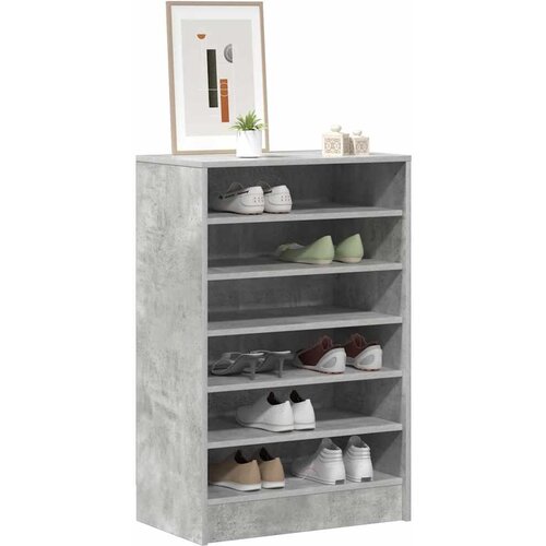  za cipele boja betona 60 x 35 x 92 cm konstruirano drvo Slike