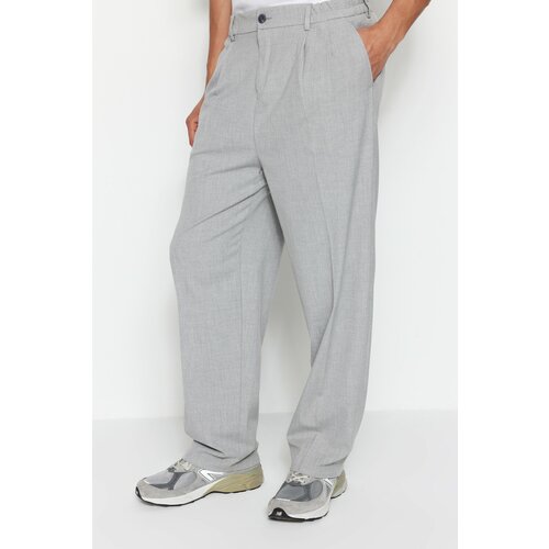 Trendyol Pants - Gray - Wide leg Slike