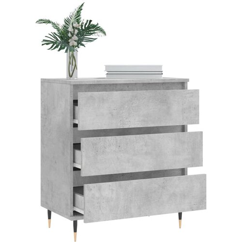  Komoda siva boja betona 60x35x70 cm od konstruiranog drva Slike