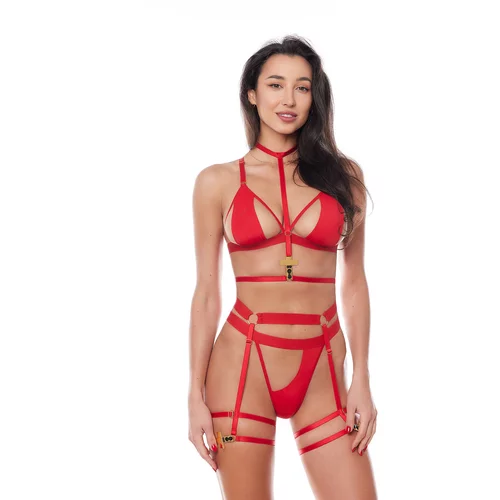 Anais Zoey Harness Red S/M