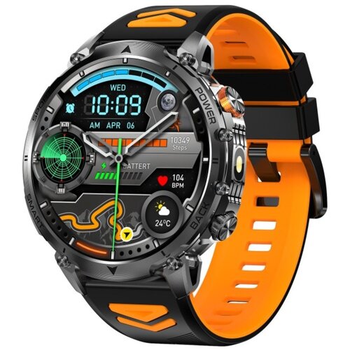 INF Pametna ura z Bluetooth klici, 1.7 inch IPS zaslon, 1400mAh baterija Black Orange, (5000310562) Cene