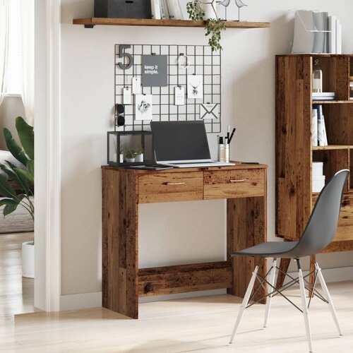  Radni stol boja starog drva 80 x 40 x 75 cm konstruirano drvo Slike