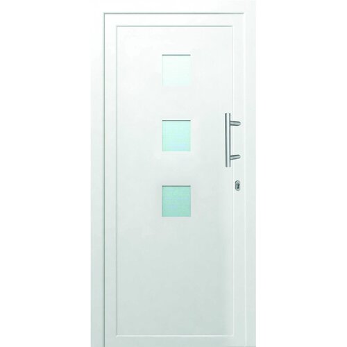 Solid elements zunanja vhodna vrata solid elements trenta KF05 (70 x 1000 x 2100 mm, bela, desna, 5-točkovno zaklepanje, pvc) Cene