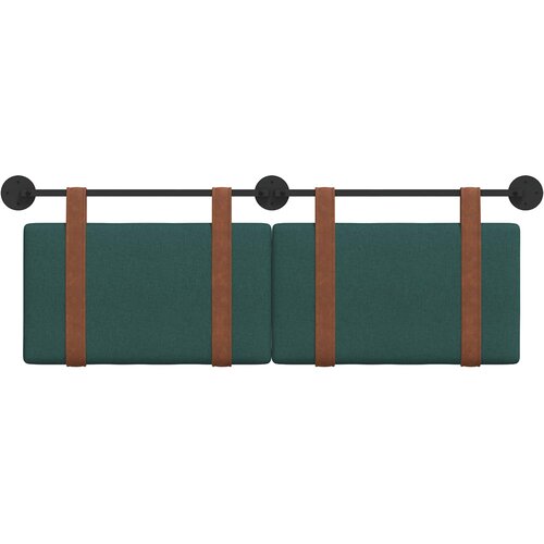  Držeće uzglavlje Zidne Tamnozelena 130 x 55 x 5 cm Antikni PU Slike
