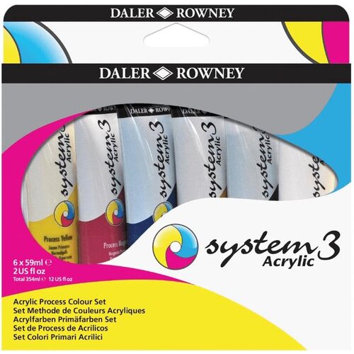 Daler Rowny Akrilne barve set System3 Process 6x59ml, (20615086) Cene